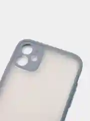 Синий меланж iphone 11, Айфон 11 чехол матовый с цветными кнопками