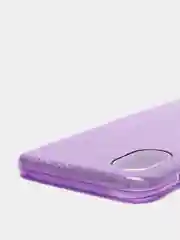 Фиолетовый чехол Samsung Galaxy A03 Core, Самсунг Галакси А03 Кор блестящий