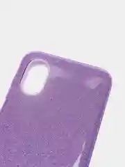 Фиолетовый чехол Samsung Galaxy A03 Core, Самсунг Галакси А03 Кор блестящий