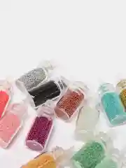 Лимонный бульонки для дизайна ногтей / Набор для маникюра и педикюра / Декор для лизуна, слайма