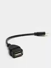 Черный кабель OTG Type-C, адаптер