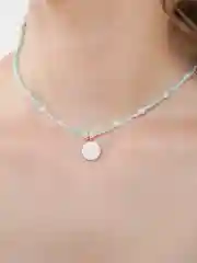 Бирюзовый чокер из бисера с подвеской "Знак зодиака"