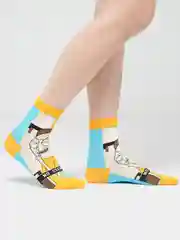 Горчичный носки Rick and Morty (Рик и Морти), унисекс