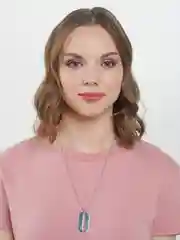 Серый металлик цепочка на шею "лезвие", "геометрия", "хип-хоп"