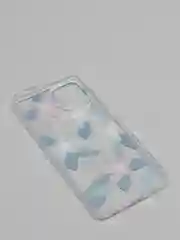 Тёмно-бирюзовый чехол Samsung Galaxy A22 4G / M22 / M32, Галакси А22 4G / М22 / М32 прозрачный с рисунком