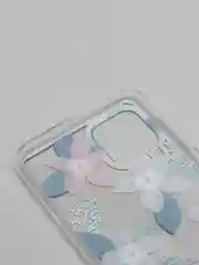 Тёмно-бирюзовый чехол Samsung Galaxy A22 4G / M22 / M32, Галакси А22 4G / М22 / М32 прозрачный с рисунком