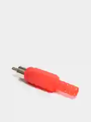 Разъем RCA штекер тюльпан пластик 2шт (красный + черный)
