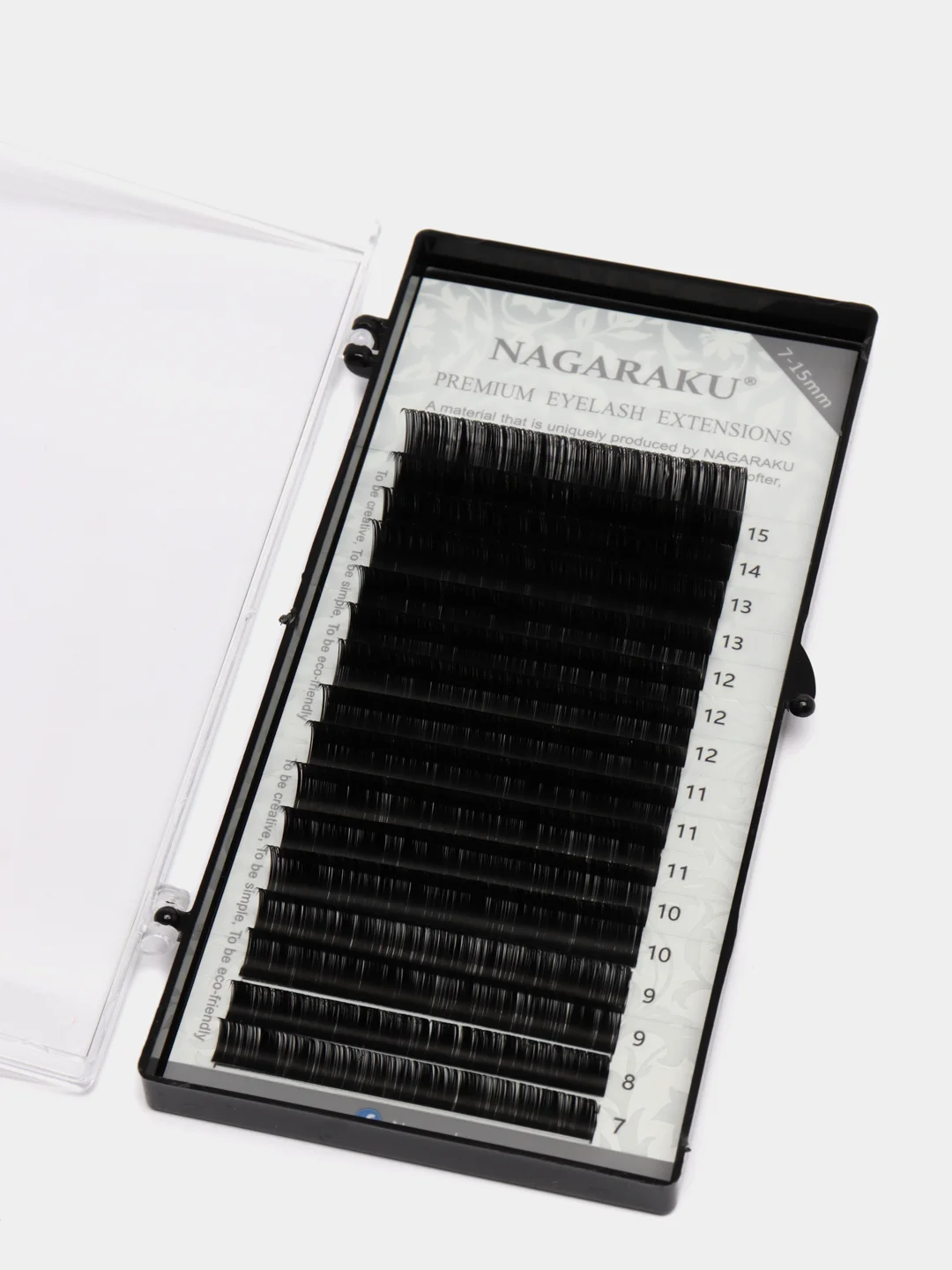 Ресницы для наращивания Nagaraku, микс 7-15 мм