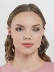 Черный серьги гвоздики из дерева