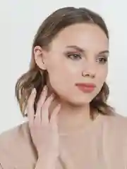 Белый кольцо из бусин "Жемчужина"