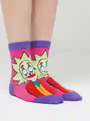 Фиолетовый носки Rick and Morty (Рик и Морти), унисекс
