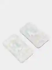 Цветные контактные линзы Aurora Icy Blue, голубые