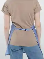 Синий фартук кухонный