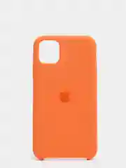 Оранжевый чехол не пачкающийся с бархатом внутри IPHONE 11