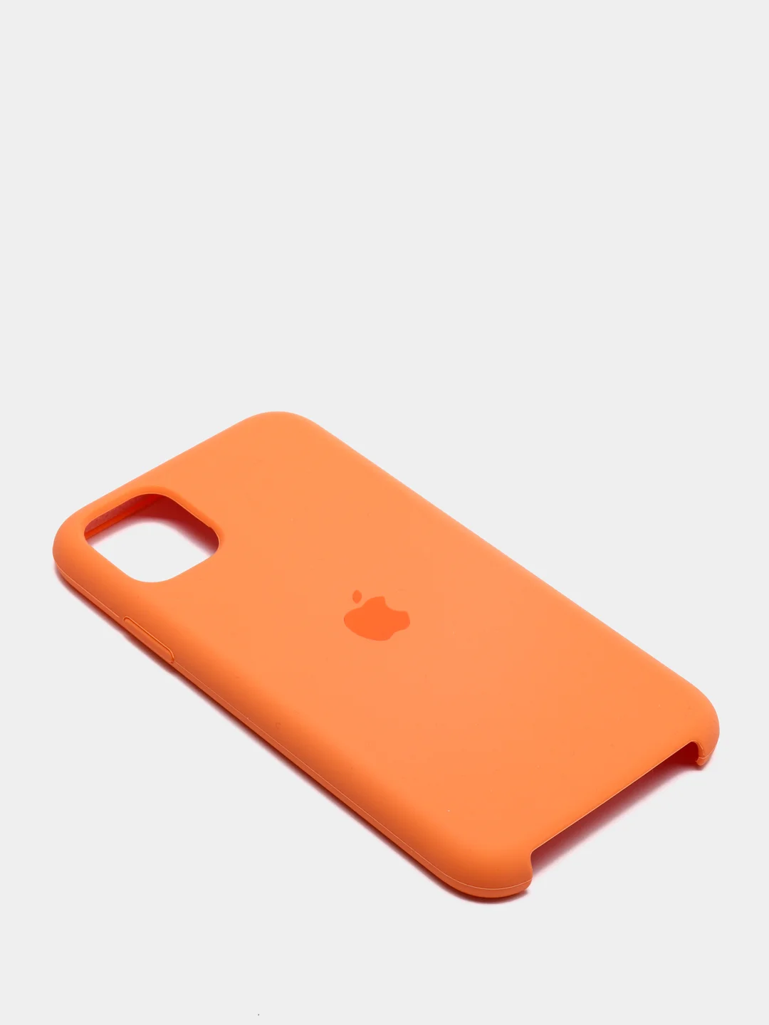 Оранжевый чехол не пачкающийся с бархатом внутри IPHONE 11