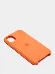 Оранжевый чехол не пачкающийся с бархатом внутри IPHONE 11