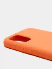 Оранжевый чехол не пачкающийся с бархатом внутри IPHONE 11