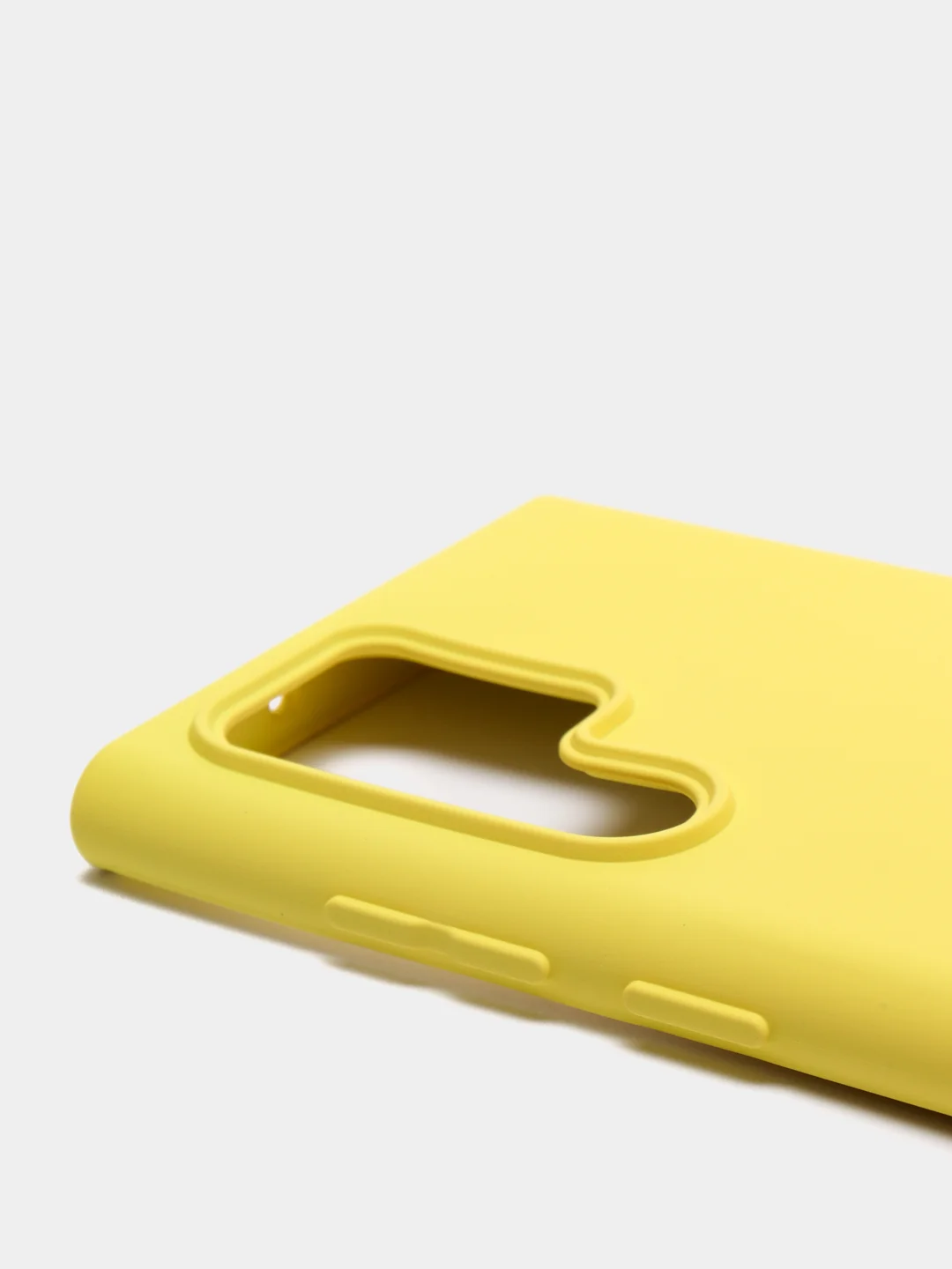 Желтый чехол с бархатом внутри для Samsung S22 ULTRA