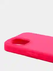 Фуксия чехол не пачкающийся, с бархатом внутри IPHONE 13