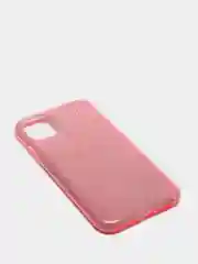 Розовый чехол блестящий iPhone 11