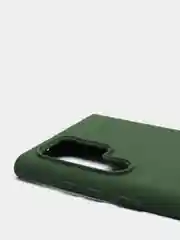 Зеленый чехол с бархатом внутри для Samsung S22 ULTRA