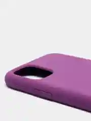 Фиолетовый чехол не пачкающийся с бархатом внутри IPHONE 11