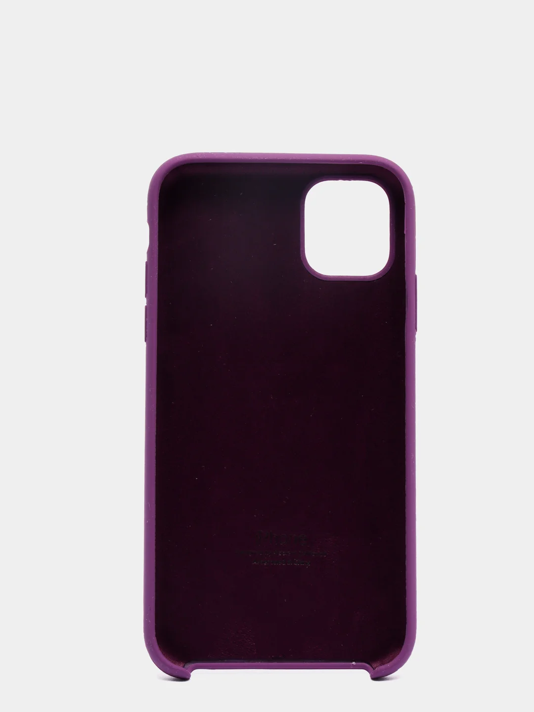 Фиолетовый чехол не пачкающийся с бархатом внутри IPHONE 11