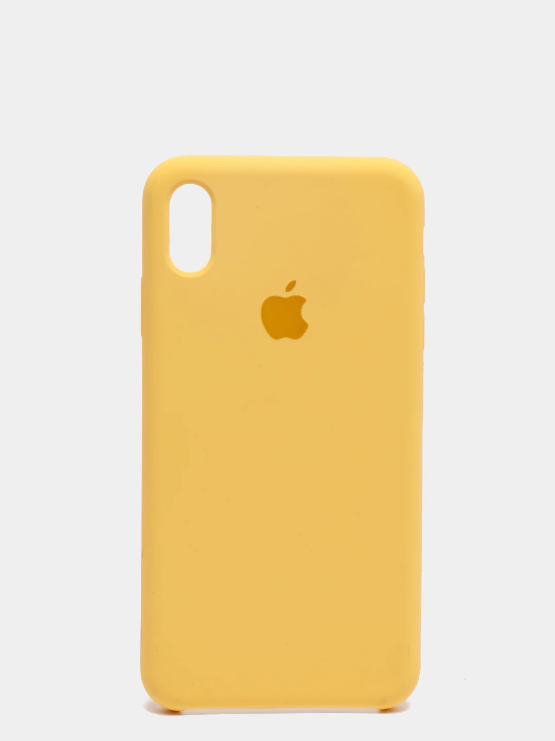 Желтый чехол с бархатом внутри IPhone XS MAX