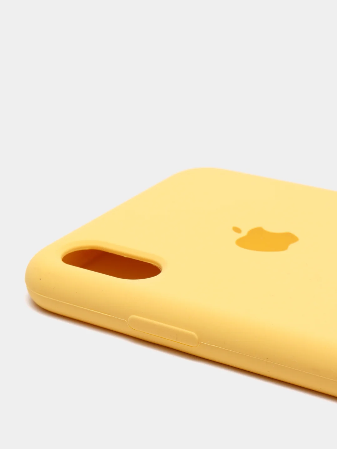 Желтый чехол с бархатом внутри IPhone XS MAX