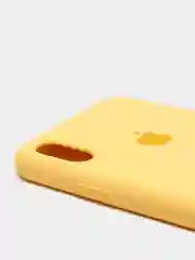Желтый чехол с бархатом внутри IPhone XS MAX