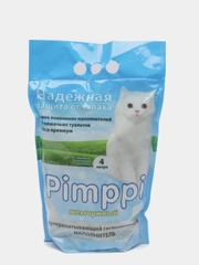 Жемчужный силикагелевый наполнитель для кошачьего туалета Пимппи, 4л