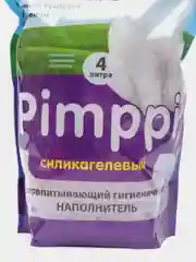Фиолетовый силикагелевый наполнитель для кошачьего туалета Пимпи, 4 л