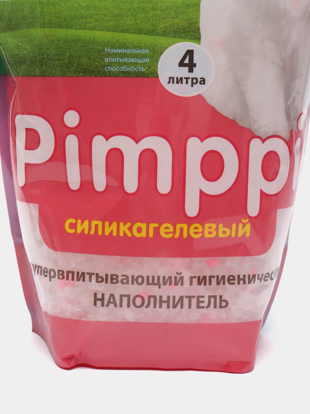 Розовый силикагелевый наполнитель для кошачьего туалета Пимпи, 4 л