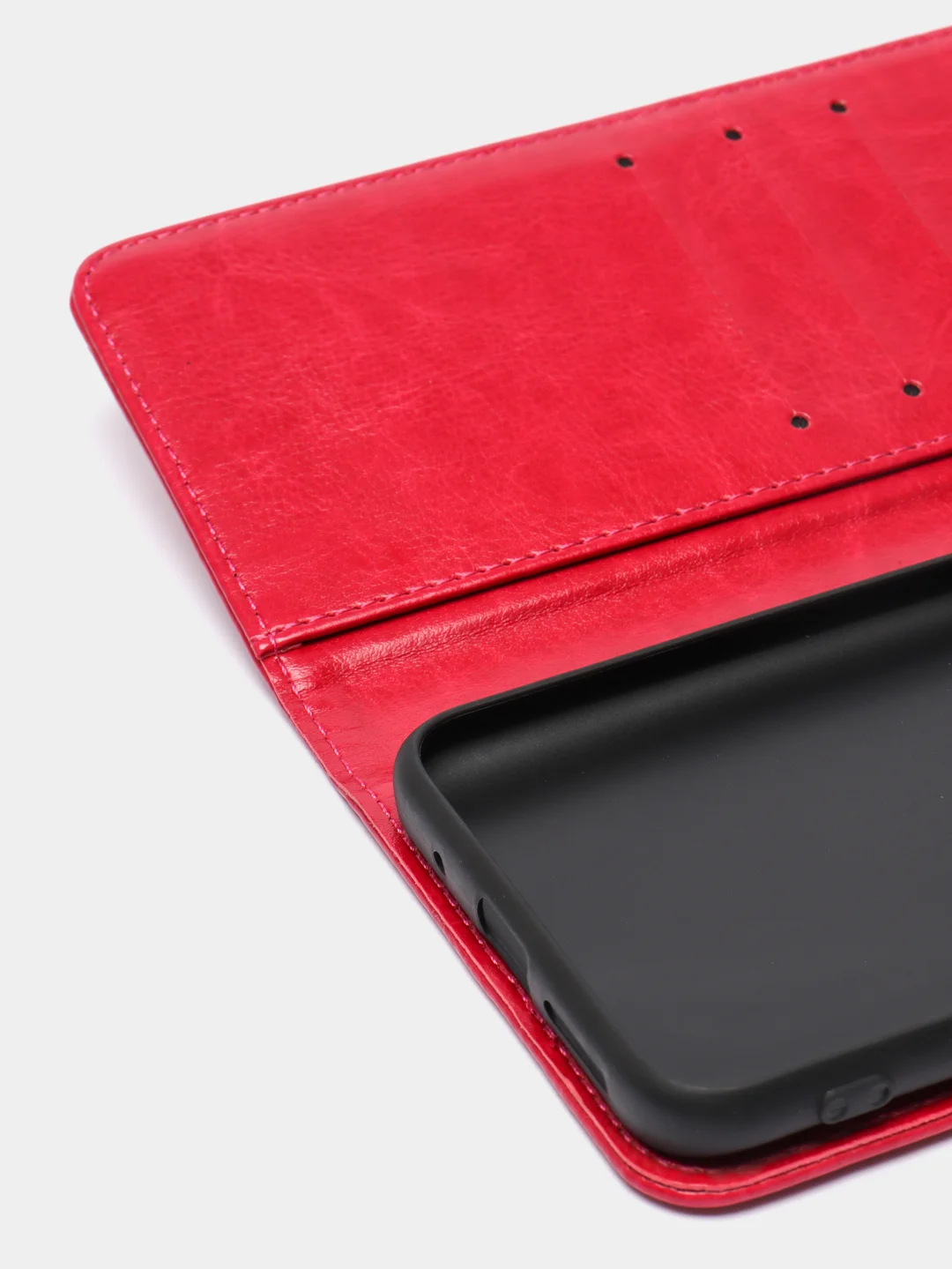 Фуксия кожаный PU чехол-книжка Xiaomi Redmi 10, 4G