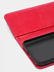 Фуксия кожаный PU чехол-книжка Xiaomi Redmi 10, 4G