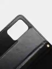 Черный кожаный PU чехол-книжка Xiaomi Redmi 10, 4G