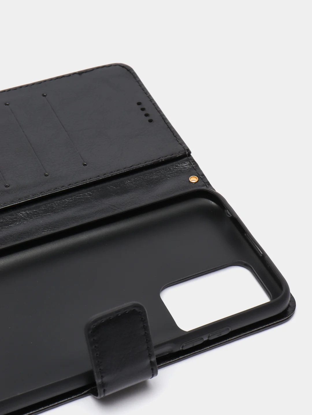 Черный кожаный PU чехол-книжка Xiaomi Redmi 10, 4G