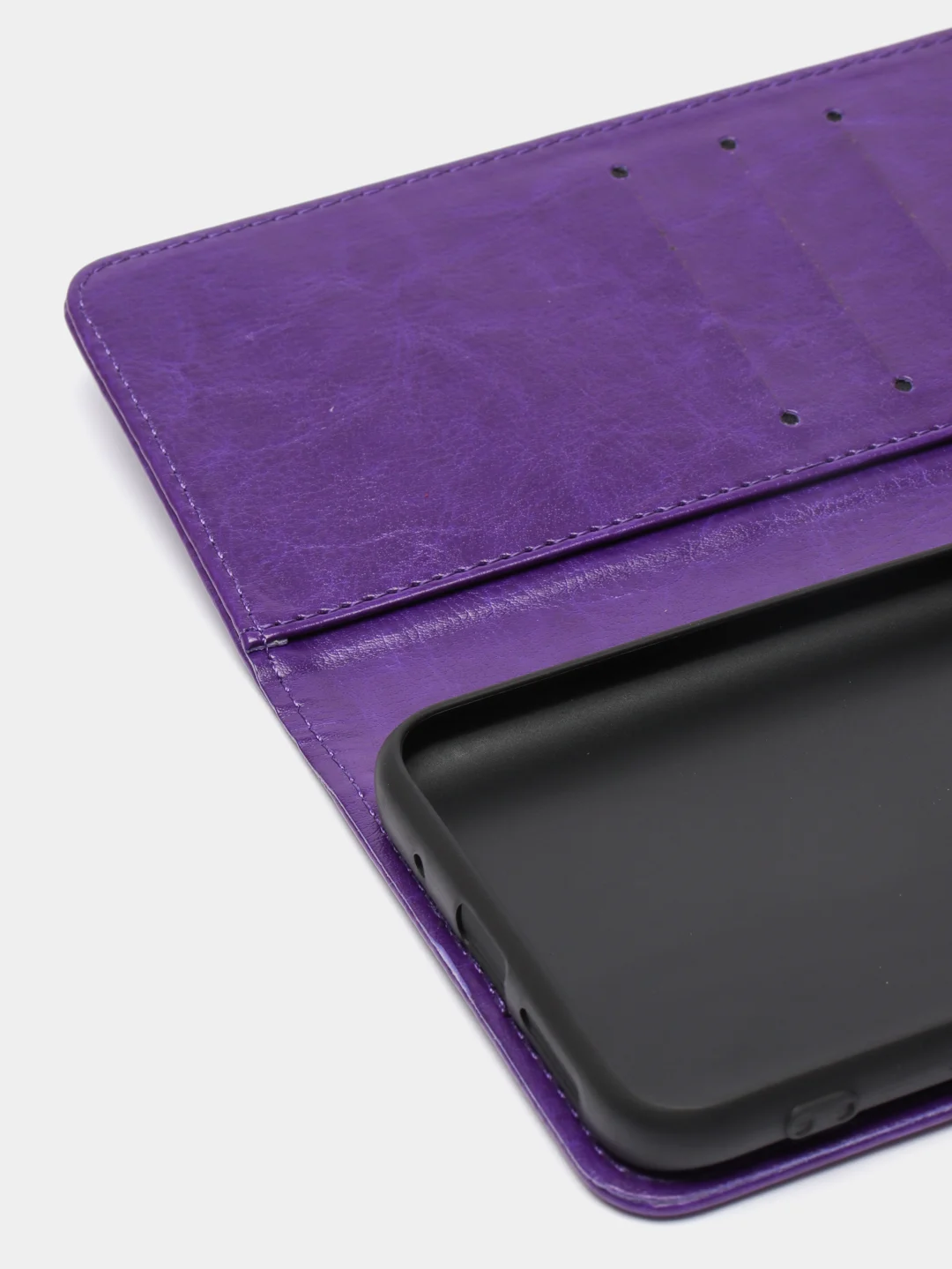 Пурпурный кожаный PU чехол-книжка Xiaomi Redmi 10, 4G