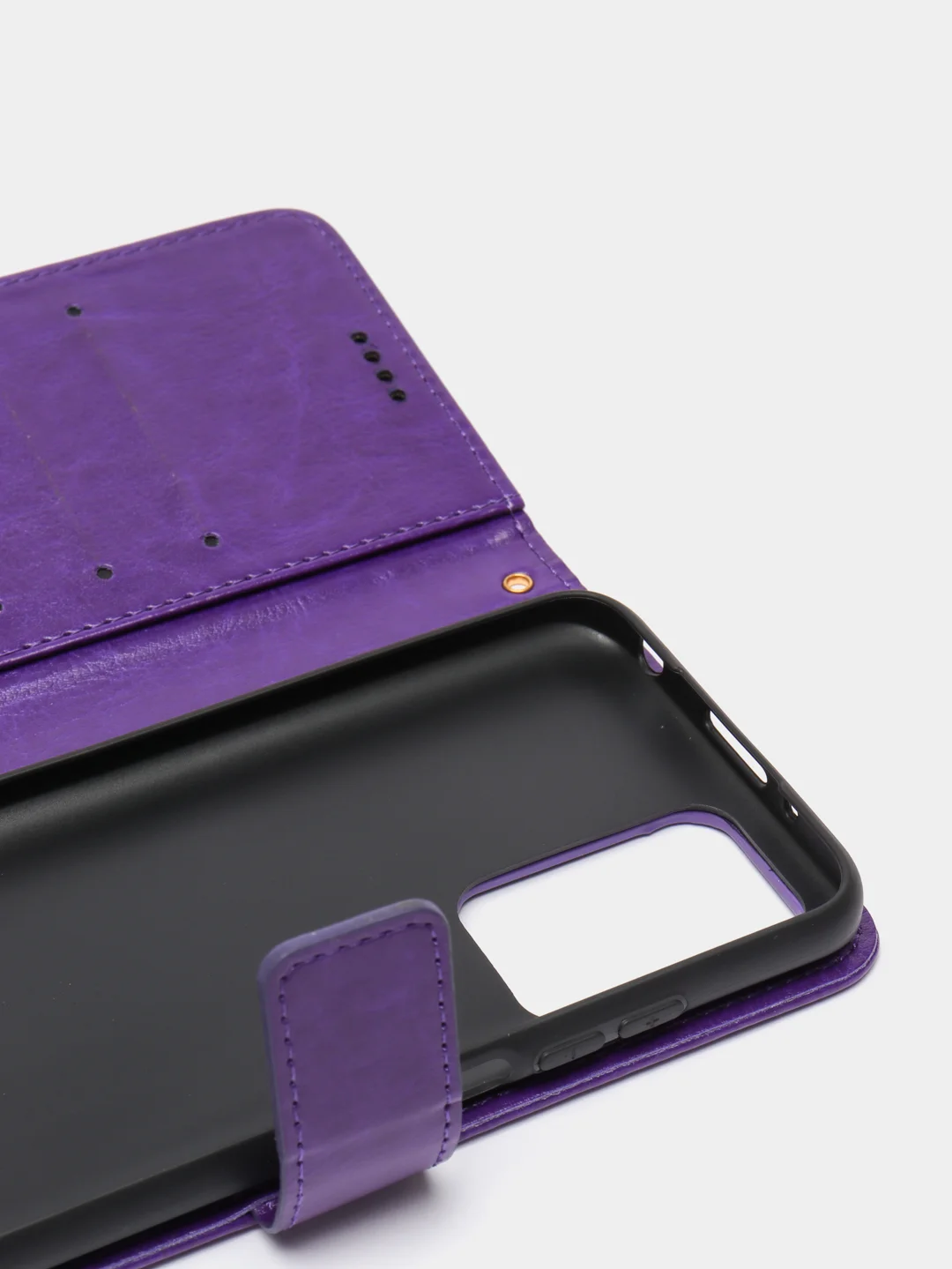 Пурпурный кожаный PU чехол-книжка Xiaomi Redmi 10, 4G