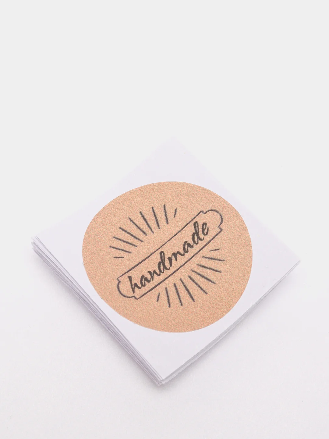 Синий наклейки "handmade"