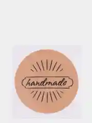Синий наклейки "handmade"