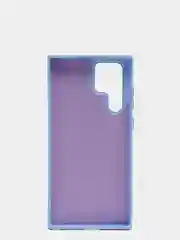 Небесно-голубой чехол с бархатом внутри для Samsung S22 ULTRA
