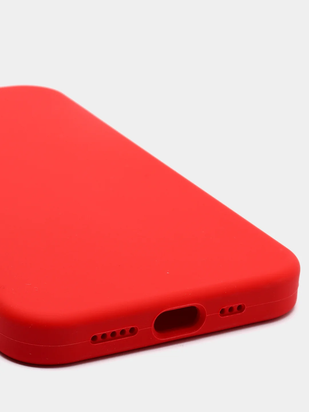 Красный чехол не пачкающийся, с бархатом внутри IPHONE 13