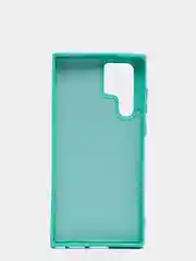 Бирюзовый чехол с бархатом внутри для Samsung S22 ULTRA
