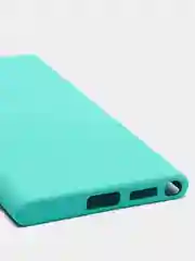 Бирюзовый чехол с бархатом внутри для Samsung S22 ULTRA