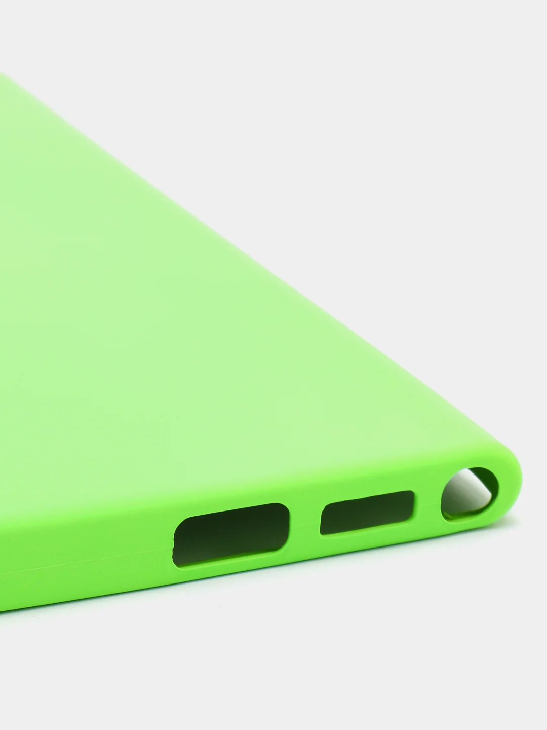 Салатовый чехол с бархатом внутри для Samsung S22 ULTRA