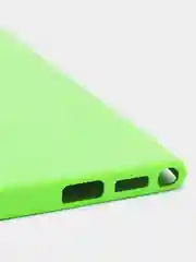 Салатовый чехол с бархатом внутри для Samsung S22 ULTRA