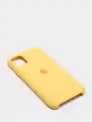 Светло-жёлтый чехол не пачкающийся с бархатом внутри IPHONE 11