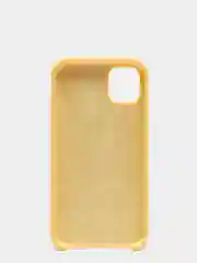Светло-жёлтый чехол не пачкающийся с бархатом внутри IPHONE 11