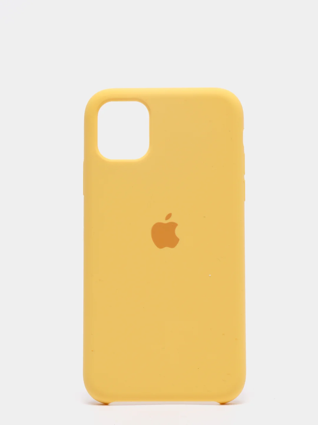 Светло-жёлтый чехол не пачкающийся с бархатом внутри IPHONE 11